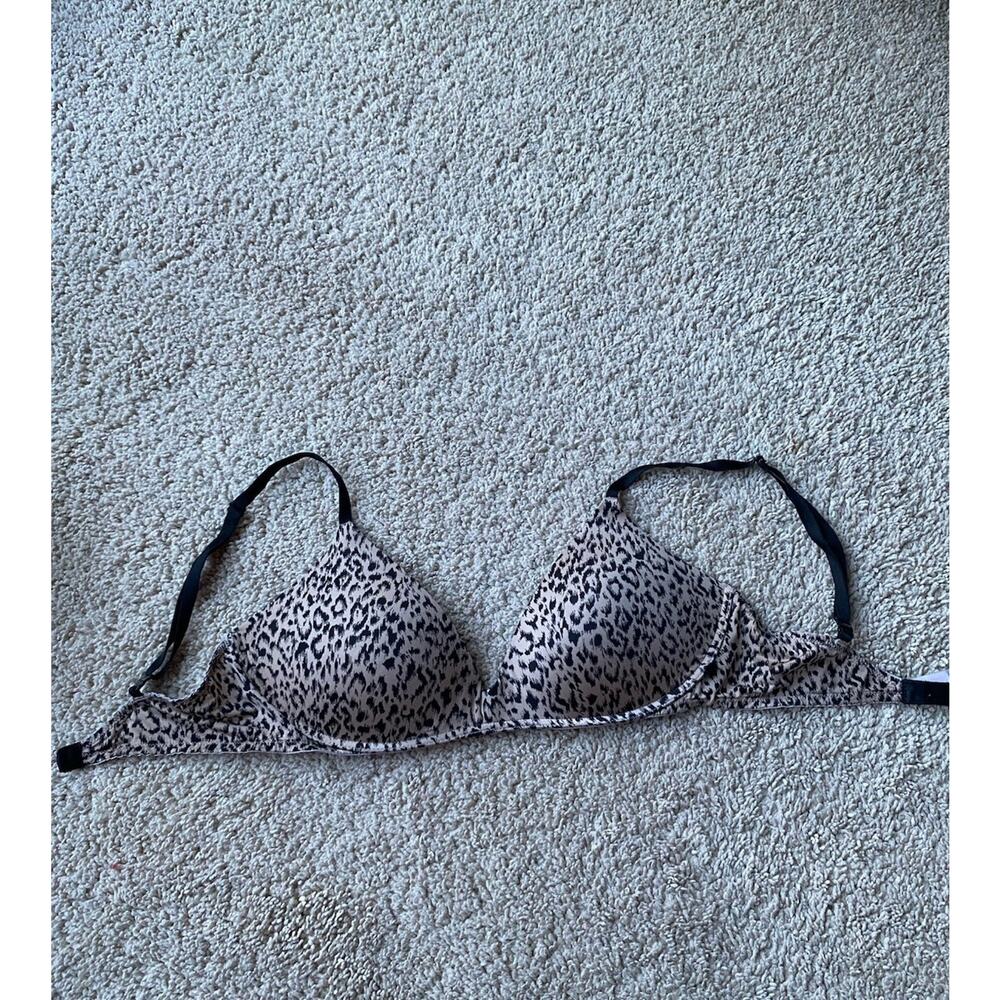 VICTORIA'S SECRET Women's 34C Bra Padded Animal Print Leopard Cheetah